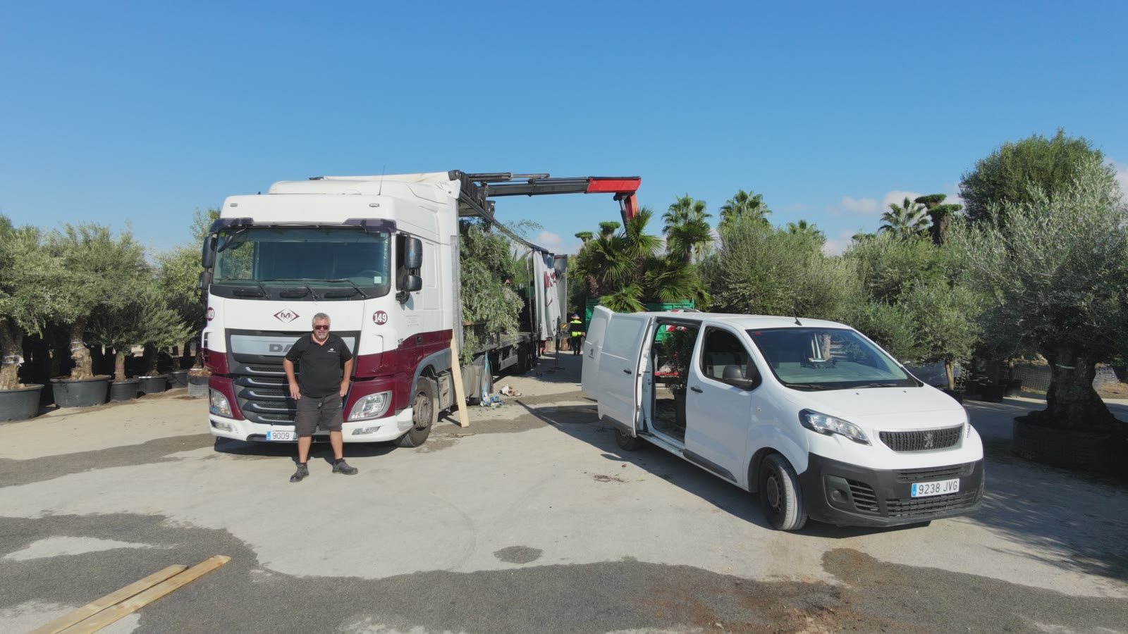 Carga en el vivero