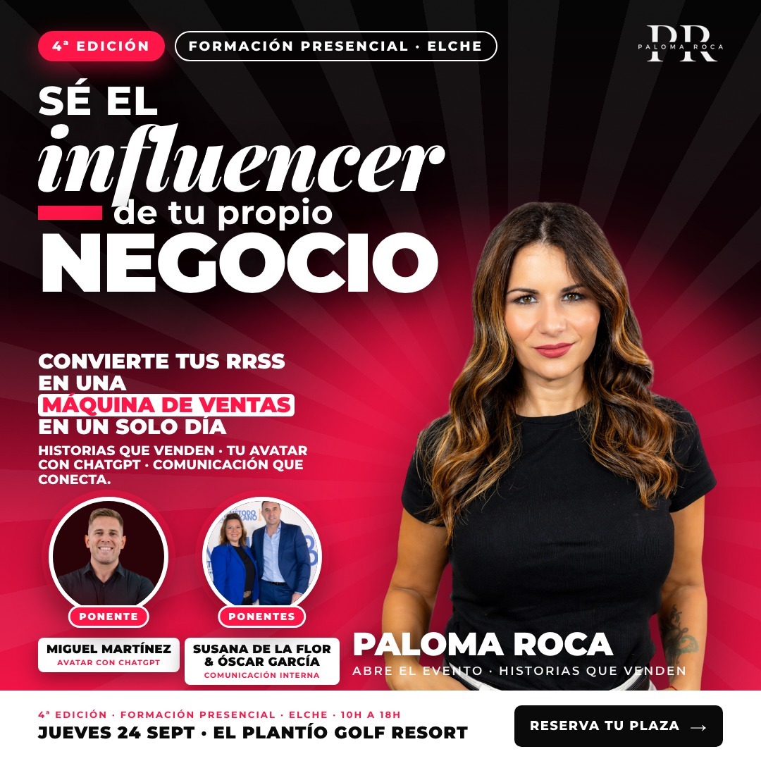 Sé el influencer de tu propio negocio 4ª edición